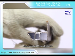 AG4 1.4mm với vít 304 với đệm đôi màu xanh Lưới tản nhiệt vô hình ban công chống gỉ an toàn