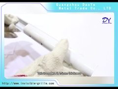 AL 1,5mm với vít GI có đệm đôi màu xanh Đường ray nhôm vô hình