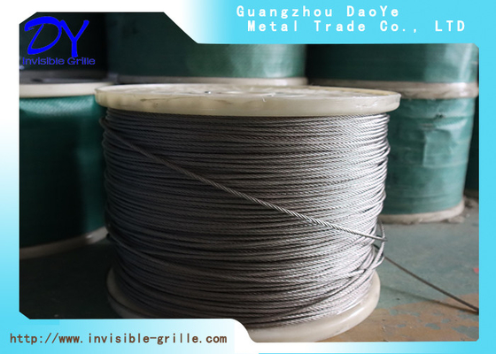 2mm 304 / 316 hàn thép không gỉ dây thép dây cho DY Invisible Grilles