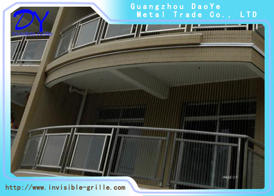 Nhà máy ban công không thể nhìn thấy lưới rào chắn an toàn trẻ em 316 thép dây bảo vệ lưới cửa sổ