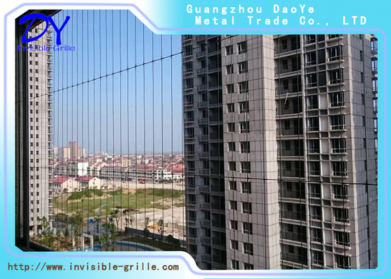 Nhà máy ban công không thể nhìn thấy lưới rào chắn an toàn trẻ em 316 thép dây bảo vệ lưới cửa sổ