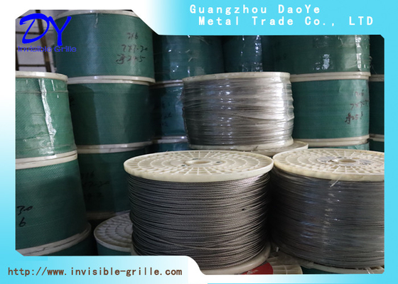 2mm 304 / 316 hàn thép không gỉ dây thép dây cho DY Invisible Grilles