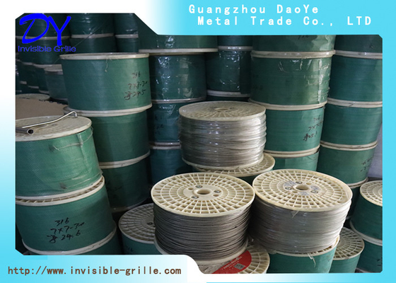 2mm 304 / 316 hàn thép không gỉ dây thép dây cho DY Invisible Grilles