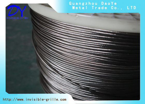 2.5mm Dia 304 / 316 Stainless Steel Wire For Safety Hệ thống lưới điện vô hình