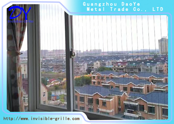 An toàn ban công sáng tạo 316 Wire Invisible Grilles 100kg tải trọng