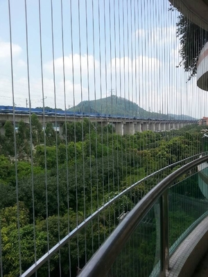 Chế độ dung nạp 316 Wire Balcony Invisible Grille Modern Design Wire For Balcony
