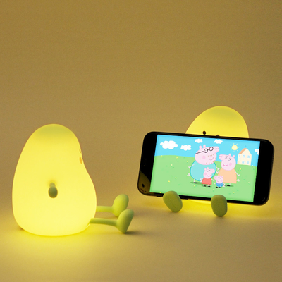 Mango Night Light Cute Children Silicone Lamp For Kids Bedroom Sleeping Lighting USB Sạc đèn LED đêm