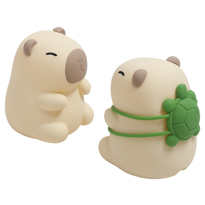 Logo tùy chỉnh Capybara Kids Gift Bedroom Sleeping Cute Soft Lamp Color Gradient Dog Silicone Night Light