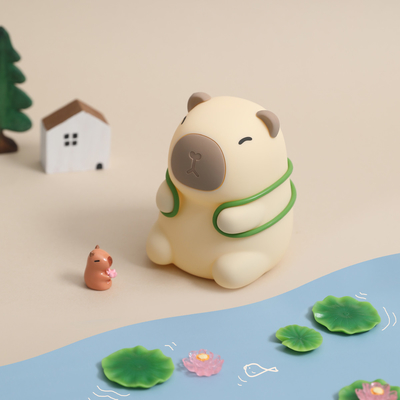 Mới đến 7 màu silicone Capybara Đèn đêm Quà tặng sinh nhật Đèn đêm