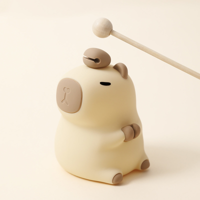 Thiết kế hiện đại Silikon Capybara Đèn đêm Đèn cầm tay USB sạc lại nguồn ánh sáng LED Kiểm soát cảm ứng Đèn động vật Cho phòng ngủ