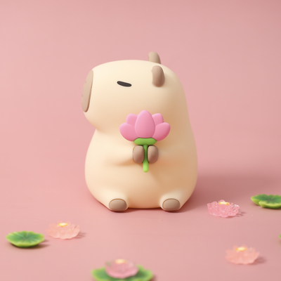 Cute silicone Capybara Night Light Đèn đêm trẻ em quà tặng Usb Sản phẩm động vật có thể sạc lại Đèn đêm silicone