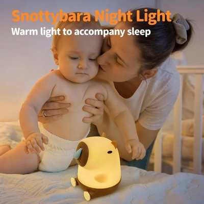 Thiết kế phòng sáng tạo đèn LED Snottybara Đèn đêm USB Sản phẩm hoạt hình Sản phẩm nuôi động vật đèn silicone