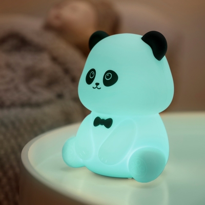 Gentleman Panda Night Light Kneading and Relieving Stress Office Ornament Bedhead Companion Sleep LED Desk Lamp  Đèn bàn