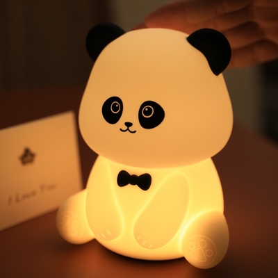 Gentleman Panda Night Light Kneading and Relieving Stress Office Ornament Bedhead Companion Sleep LED Desk Lamp  Đèn bàn
