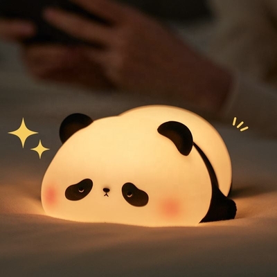 Tùy chỉnh Đèn đêm silicone Panda Usb Đàn bàn sạc Led Đèn đêm Đèn đêm silicone Đèn đêm cho phòng trẻ em