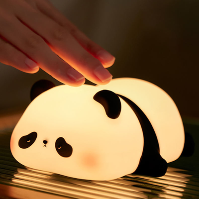 Tùy chỉnh Đèn đêm silicone Panda Usb Đàn bàn sạc Led Đèn đêm Đèn đêm silicone Đèn đêm cho phòng trẻ em