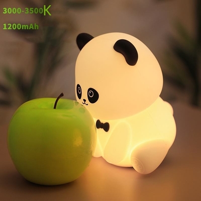 Gentleman Panda Night Light Kneading and Relieving Stress Office Ornament Bedhead Companion Sleep LED Desk Lamp  Đèn bàn