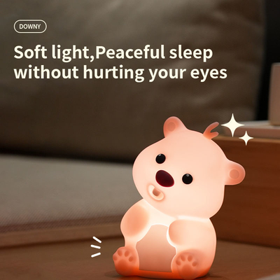 Tạo dựng lễ hội trang trí Silicone Night Light LED Pat Ngủ bầu không khí đồ chơi Ngày trẻ em quà Giáng sinh