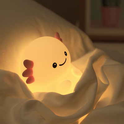 Thiết kế hiện đại Silicone Night Light Cute LED Đêm màu trắng ấm cho trẻ em phòng ngủ điều khiển cảm ứng