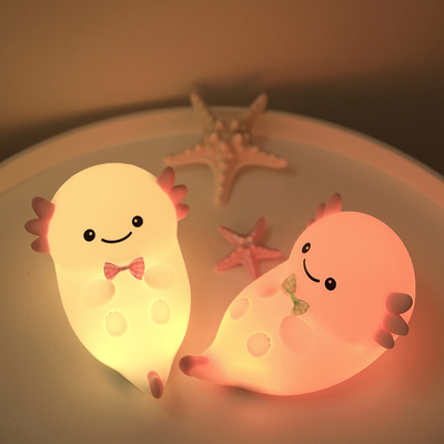 Modern Home USB Night Light Hexagonal Dinosaur Baby Fish LED với cảm biến cảm ứng Màu sắc Silicone Đèn sạc lại