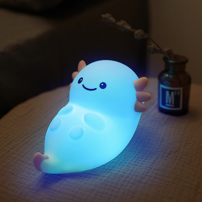 Modern Home USB Night Light Hexagonal Dinosaur Baby Fish LED với cảm biến cảm ứng Màu sắc Silicone Đèn sạc lại
