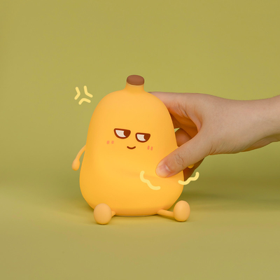Thiết kế hiện đại chuối Silicone Night Light Cute Rechargeable Dimmable LED Đèn bàn nhỏ cho phòng ngủ và đồ trang trí bàn