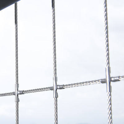 Easy Fire Escape Pet Safety Invisible Grille với khoảng cách dây 5cm để bảo vệ ban công và cửa sổ