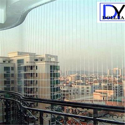 Balcony Invisible Grille with Unobstructed View 100kg Load Capacity and 5cm Wire Distance Gap