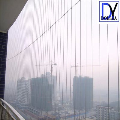 Wire Distance Gap 5cm 6cm 10cm 12cm Windows Invisible Grille Aluminium Part End Cover and Security Grille for Industrial Windows