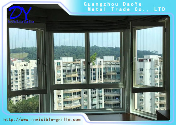 Khung ray nhôm Lưới ban công Bộ 6m Lưới an toàn ban công chính xác Được thiết kế để lắp đặt dễ dàng và bảo vệ
