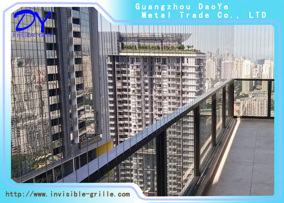 Khung ray nhôm Lưới ban công Bộ 6m Lưới an toàn ban công chính xác Được thiết kế để lắp đặt dễ dàng và bảo vệ