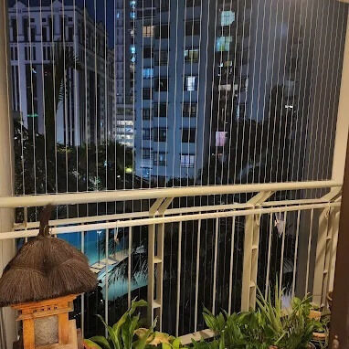 Ban công Tấm lưới không thể nhìn thấy Mạng lưới minh bạch An toàn Độ bền Tòa nhà hiện đại