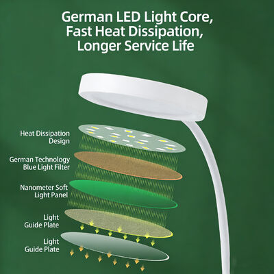 Đèn bàn hiện đại đơn giản giá đỡ bút LED có thể sạc lại, cắm điện, bảo vệ mắt, đèn học, đèn đọc sách ký túc xá đại học, cảm ứng