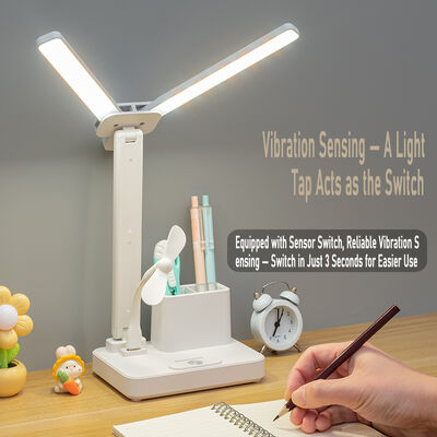Factory Direct USB Touch Control Powered Small LED Desk Lamp Rechargeable Night Light Reading Lamp Màu trắng Đường chiếu sáng