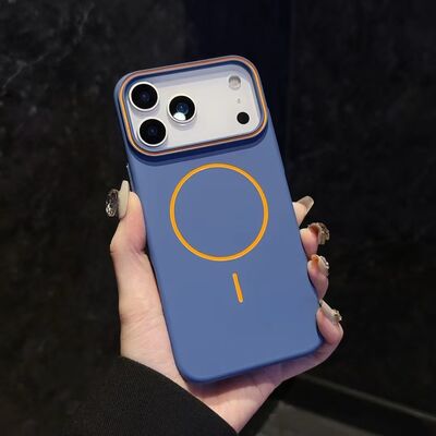 INS Style Magnetic Attachment and Metal Button Phone Case with Shock-proof Full Protection Function cho iPhone 13 14 15 16 17 PRO Max Phone Case
