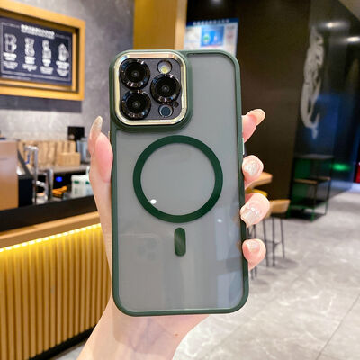 Thời trang từ tính bán minh bạch vỏ điện thoại chống sốc iPhone 17