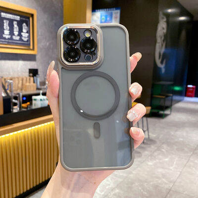 Thời trang từ tính bán minh bạch vỏ điện thoại chống sốc iPhone 17