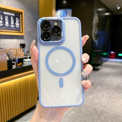 Thời trang từ tính bán minh bạch vỏ điện thoại chống sốc iPhone 17