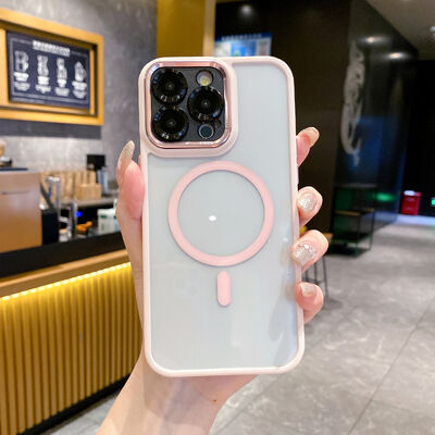 Thời trang từ tính bán minh bạch vỏ điện thoại chống sốc iPhone 17