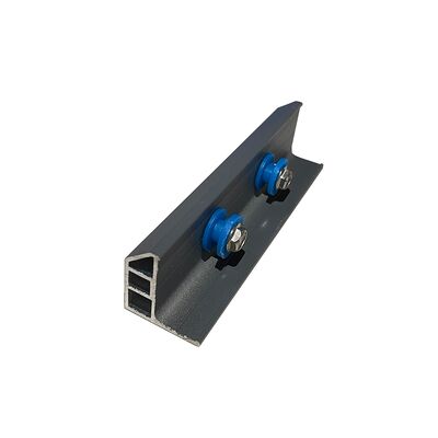 Hình khung nhôm chắc chắn Đường sắt nhôm Đỏ trắng đen Màu sợi trong suốt Cung cấp hỗ trợ mạnh mẽ và dòng chảy vật liệu