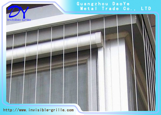 Ban công hình dạng tùy chỉnh Lưới tản nhiệt vô hình 316L SS Dây dây
