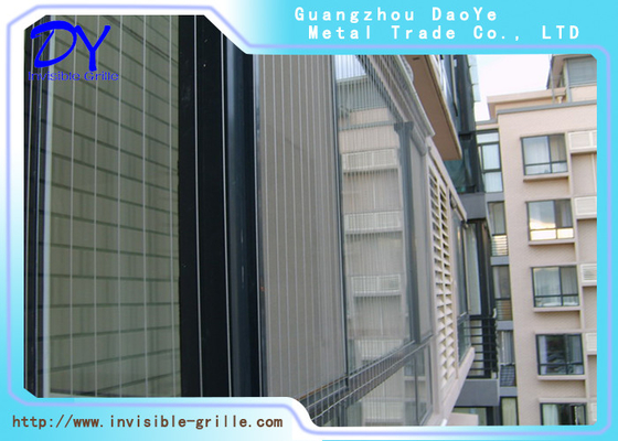 316 Ban công nylon Lưới tản nhiệt vô hình Dây thép không gỉ 7x7