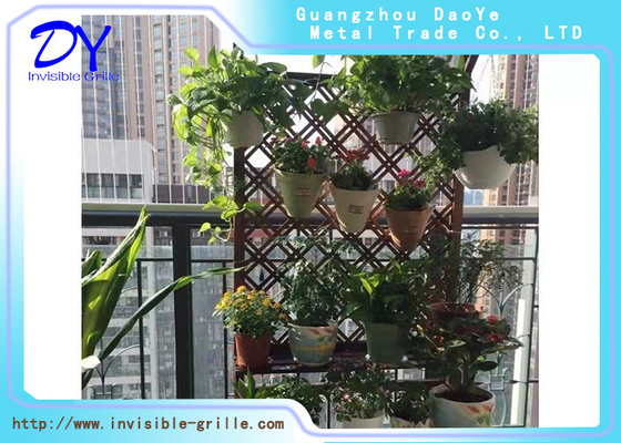 Ban công dài 6m Lưới tản nhiệt vô hình Lưới bảo vệ bằng thép không gỉ 1,5mm Chống gỉ