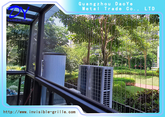 Lưới tản nhiệt vô hình có thể mở được của Windows dành cho gia đình Dây thép không gỉ Các tòa nhà cao tầng