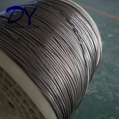 304 Stainless Steel Wire 316 Stainless Steel Wire For Window Invisible Grille For Hotel Safety Sắt thép cho cửa sổ