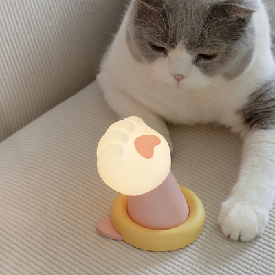 Cat Claw sáng tạo Night Light sạc USB quà sinh nhật dễ thương và dễ thương thực tế cô gái quà silicone Patting Light