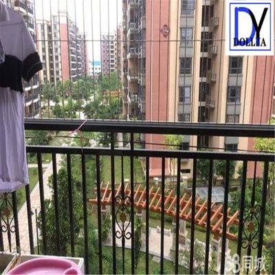Cửa sổ dây thép thép nylon không nhìn thấy được lưới điện thẳng đứng hướng mở ngang Khoảng cách dây 5cm 6cm 10cm 12cm Màn chắn an toàn cửa sổ