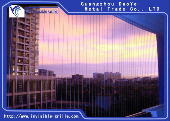 Lắp đặt khung cố định bằng nhôm và dây thép không gỉ cho cửa sổ nướng vô hình