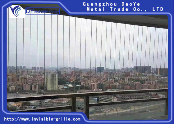 An ninh 2.0mm 316 Dây thép không gỉ Ban công Lưới tản nhiệt Vô hình