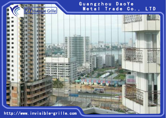 Lưới tản nhiệt vô hình được lắp đặt làm lan can cầu thang Hồ bơi lan can an toàn